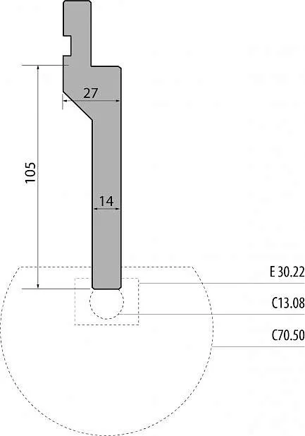 Радиусный инструмент модель PU.105.14